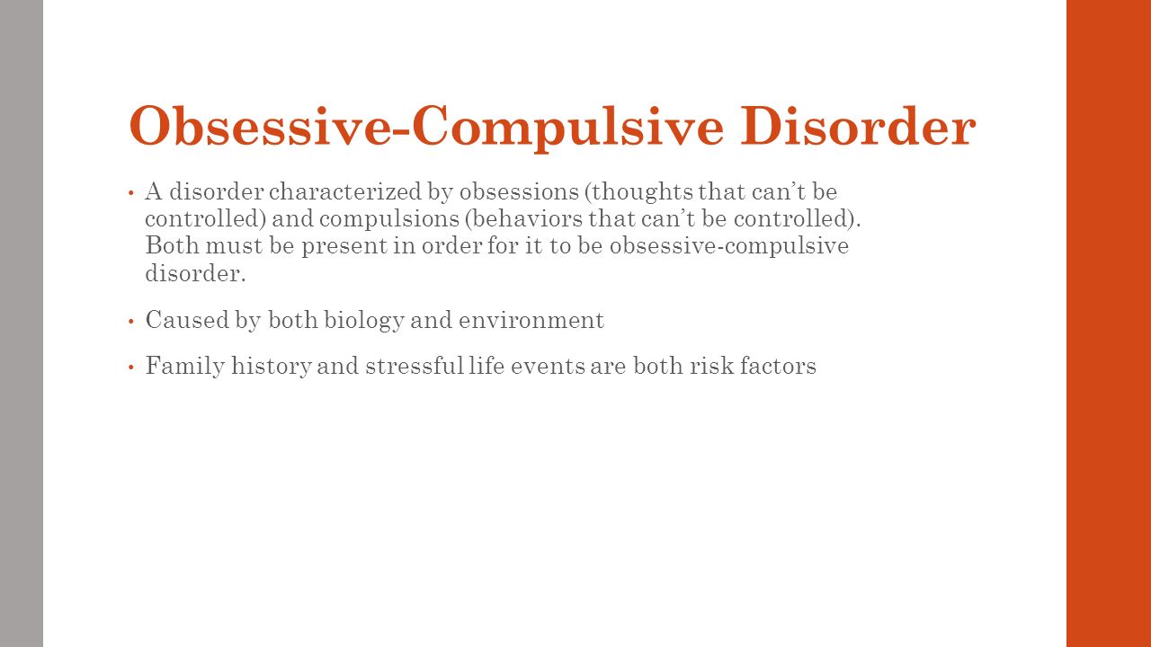 The origin and analysis of obsessive compulsive personality disorder